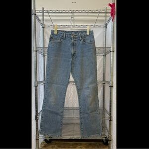 vintage vtg 100% cotton polo ralph lauren slim flare jeans
